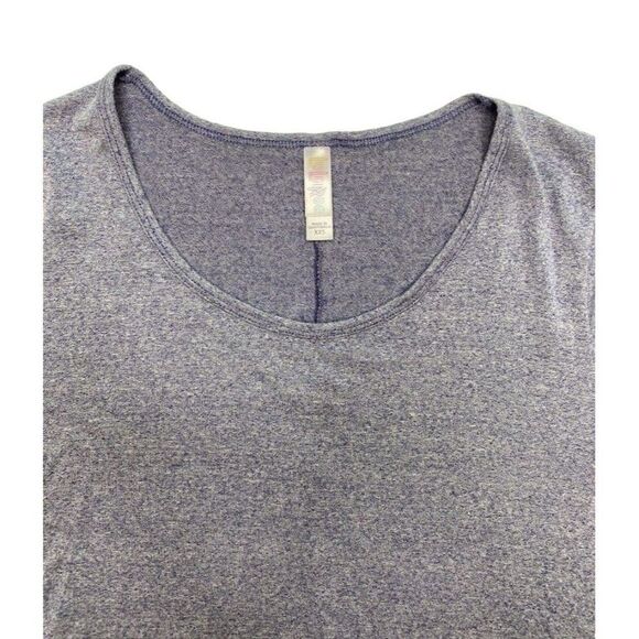 LuLaRoe Heathered Blue‎ Perfect T Swing Top sz XXS - Picture 2 of 4